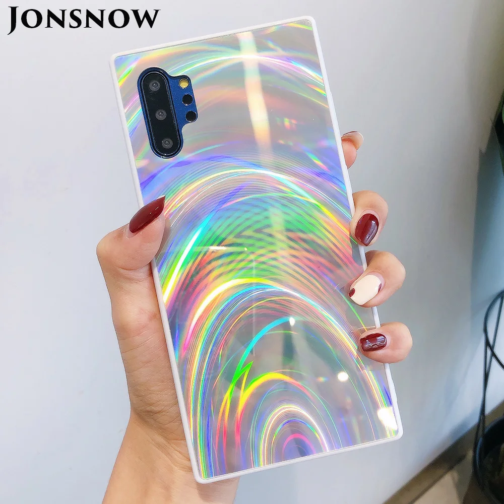 3D радужный блестящий чехол для Samsung Note 20 S20 + S10 S9 S8 A11 A51 A21S A50 M30S 10 Pro Чехлы