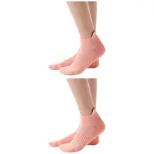 2 пары Для женщин Нескользящие, для йоги носки для Для женщин противоскользящая Барр носки для фитнеса с ручками носки для занятий пилатесом с вырезами женская обувь antideslizantes Вт