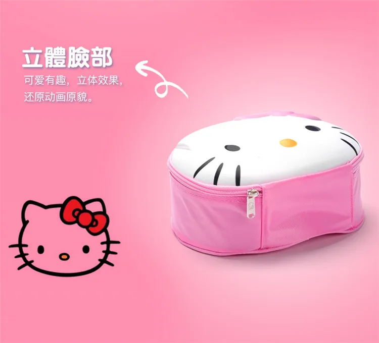 Косметичка Милая 3D hello kitty, косметичка для путешествий, органайзер для женщин, дамская сумка для хранения, портативный косметический Чехол