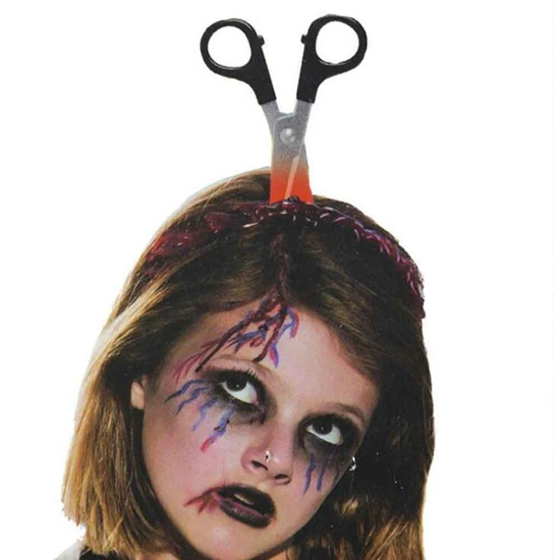 1pcs hair hoop halloween tidy realistic head buck