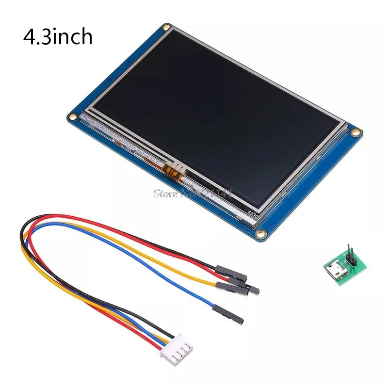 4.3 Для 3," 4,3" Nextion HMI умный USART UART серийный сенсорный TFT ЖК-модуль дисплей Панель для Raspberry Pi 3 Прямая поставка - Цвет: 4.3