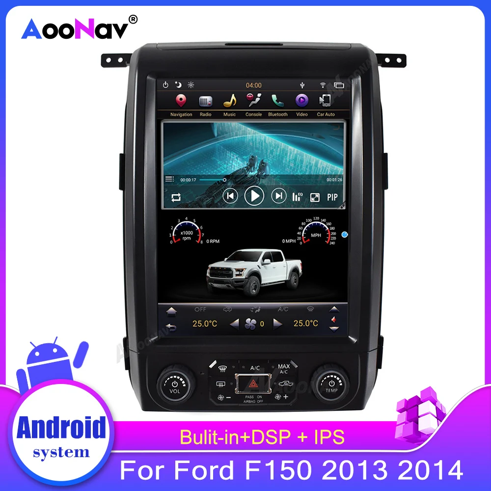 2Din Car Radio Auto Stereo Multimedia Player GPS For-Ford F150 2013 2014 Car Navigator Head Unit Hd Vertical Screen Carplay