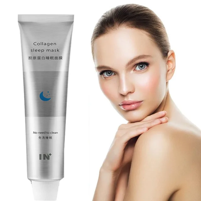 100ml Korea Collagen Sleep Mask Night Hydrating Sleep Mask Wash Free Repair Oil Control Acne Treatment