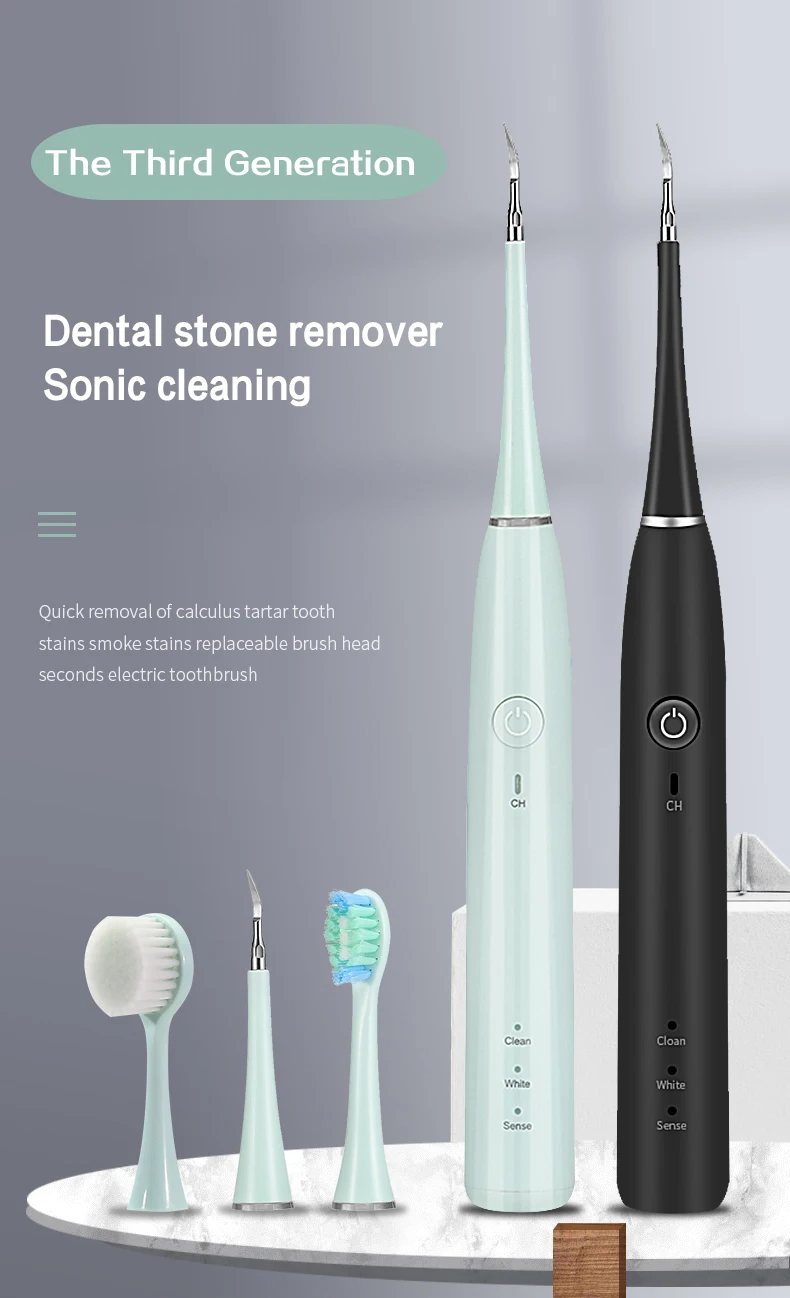 

2019 Three-in-one top quality electric toothbrush tooth cleaner facial cleaner three gears adjustable The best gift for gifts
