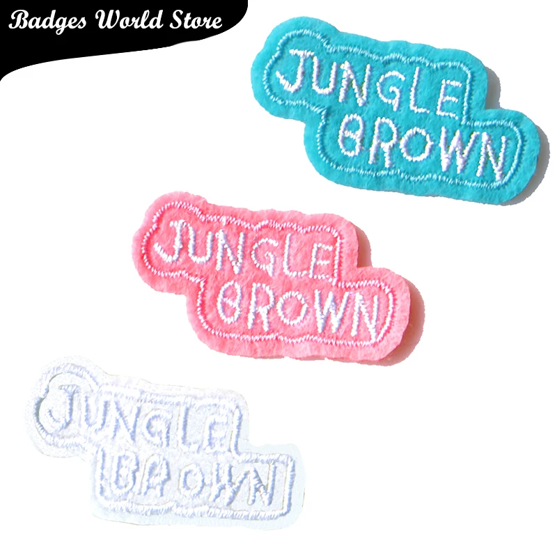 CartoonDekorativePatchEnglischAlphabetSymbolBesticktApplique