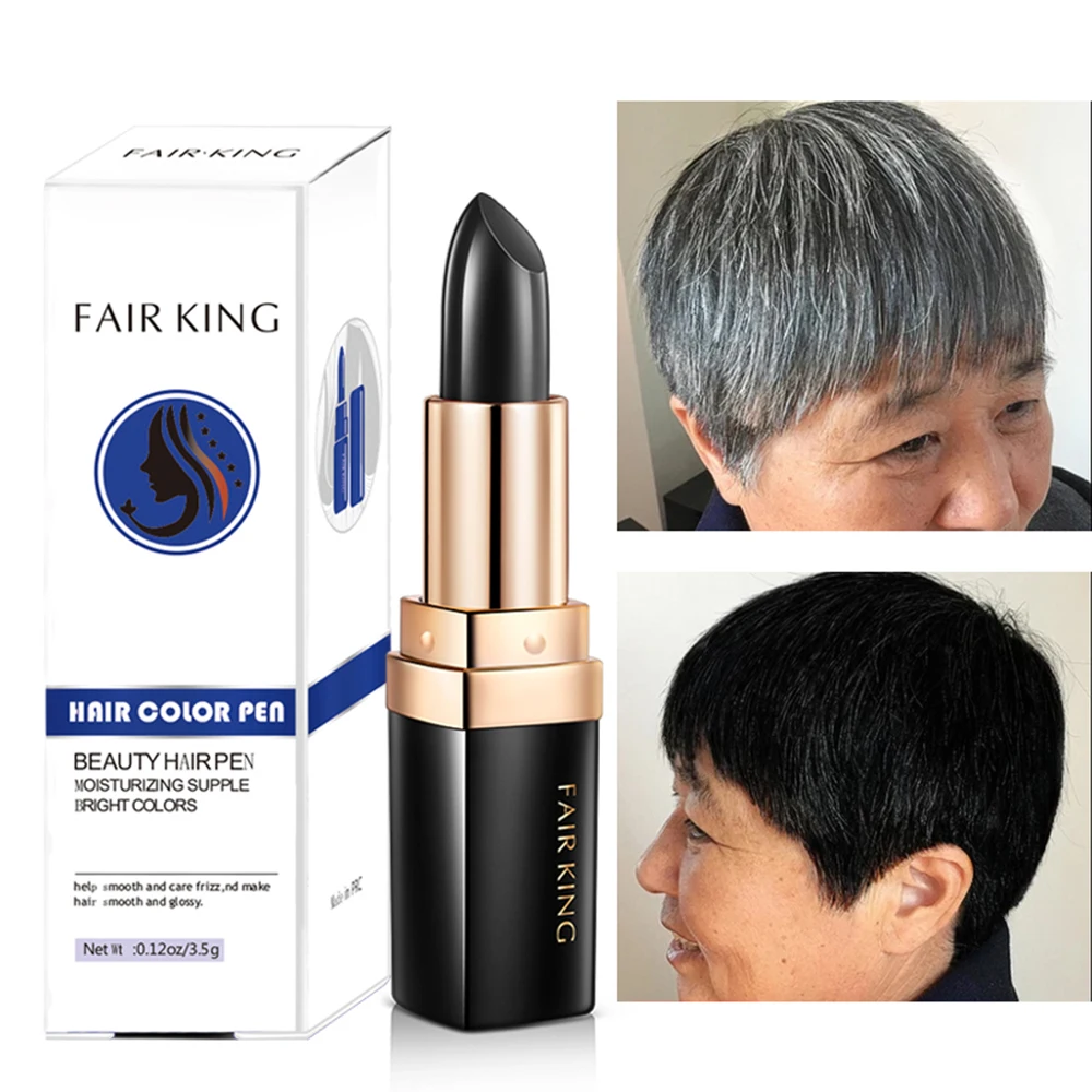 Temporary White Hair Dye Instant Brown Root Coverage Hair Color