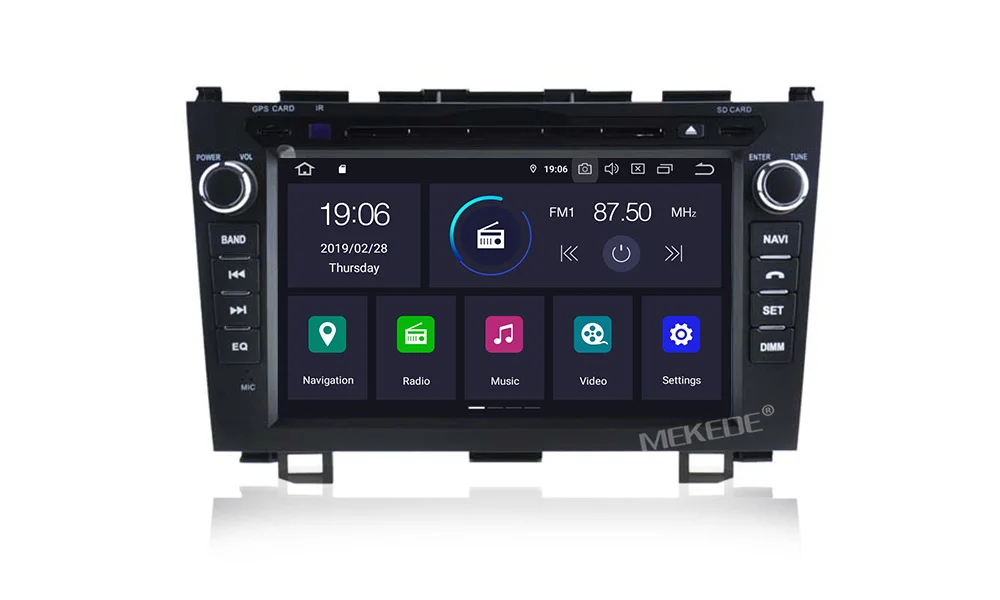 8 ядерный автомобильный мультимедийный плеер 2Din Android 9 автомобильный dvd-плеер для HONDA CRV 2006-2011 gps авторадио FM MP5 BT wifi 4G зеркало