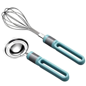 

2pcs Manual Eggbeater Whisk Mixer Cooking Blending Tool Practical Baking Mixer