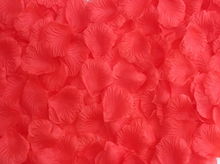 Artificial Rose Petals 100 pieces For Wedding Decoration