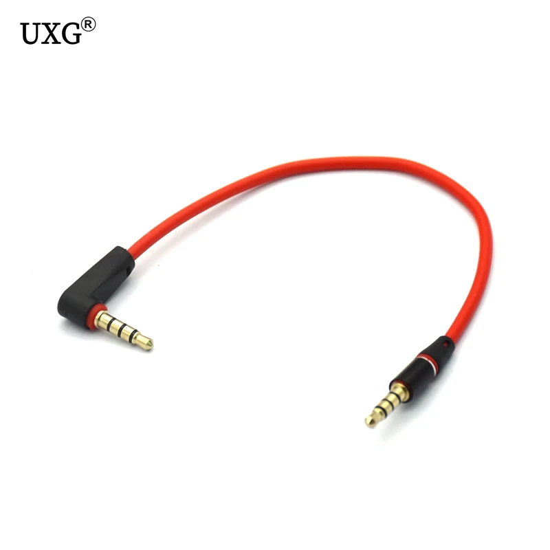 90 Degree Angled Short 4 pole 3.5mm to Audio Cable Plug jack 3.5 male Car Sound Wire headphone for phones 20/120cm | Компьютеры и офис