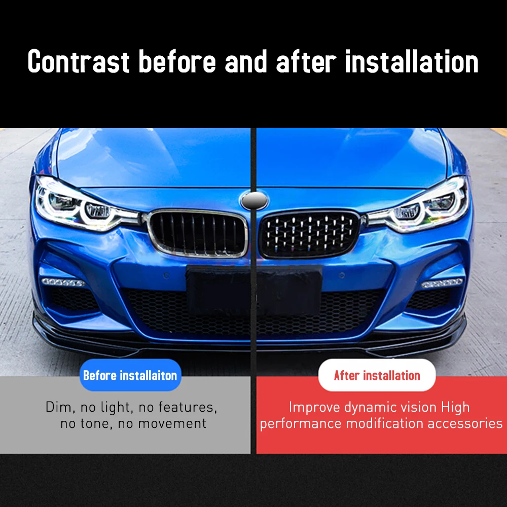 Автомобильный передний двойной почечный гриль решетка подходит для BMW E46 3 серии