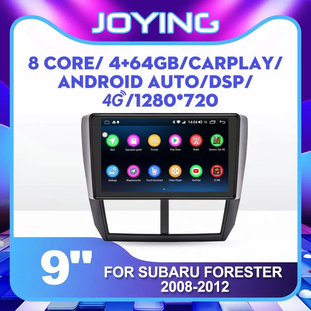Ips Full Scren автомобильный Радио gps мультимедийный плеер Android 8,1 для Subaru Forester 2008-2012 Восьмиядерный головное устройство Встроенный DSP Wifi