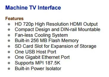Weinview Weintek m tv-100 дисплей HMI к ТВ HD 720p Высокое разрешение HDMI выход