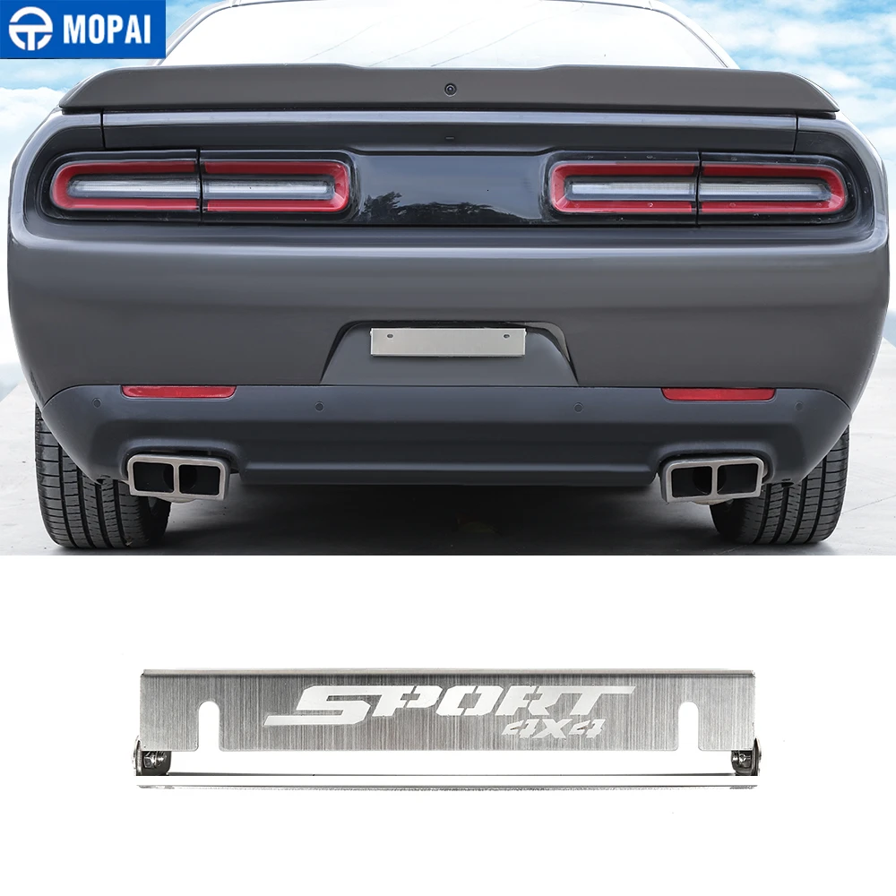 

MOPAI License Plate for Challenger 2014+ Car Rear License Plate Conversion Rack Bracket Accessories for Dodge Challenger 2014+