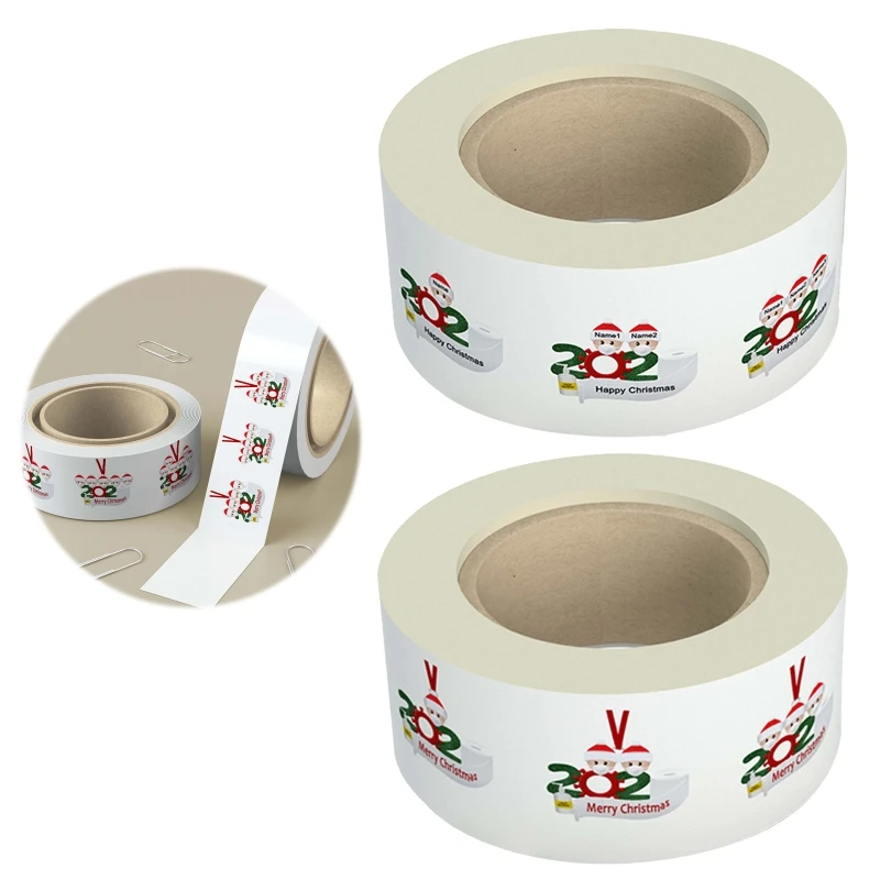 

500Pcs/Roll Merry Christmas Santa Round Stickers Xmax Party Gift Box Packaging Seal Labels Scrapbooking Envelope Decoration