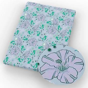 

50*140cm Polyester Cotton Fabric Patchwork Cat Printed Cotton Fabric for Tissue Kids Square Floral Cotton Fabric Crafts,c3653