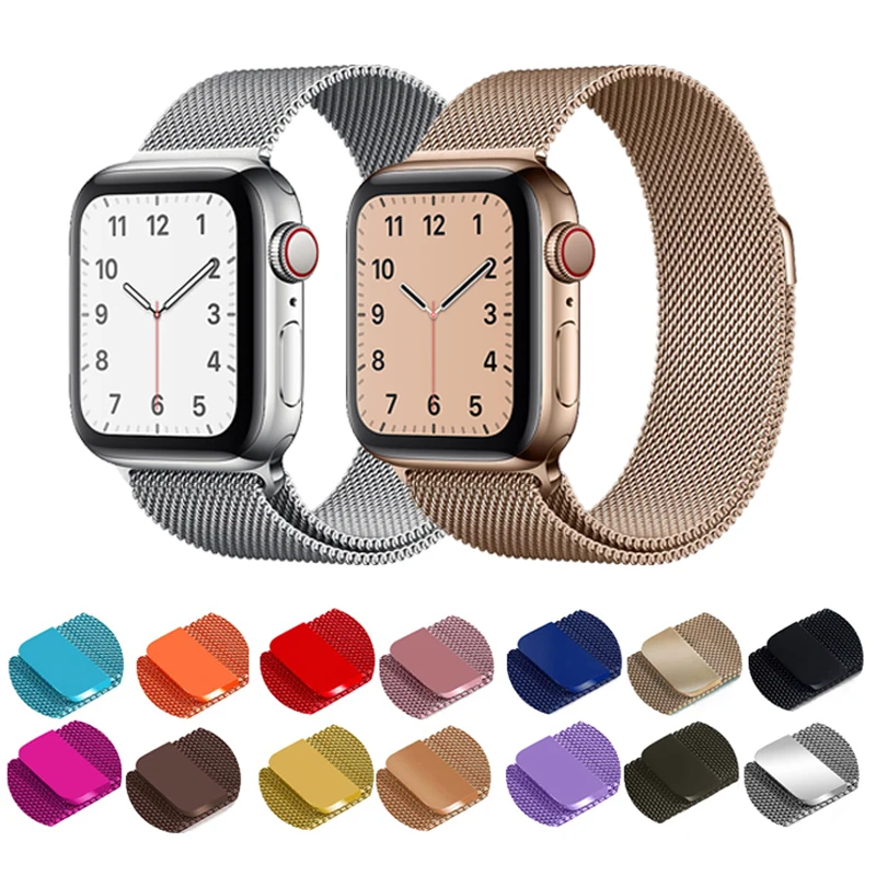 

Milanese Loop Strap 5 4 44mm/40mm Apple Watch Strap 4 3 Band Iwatch Band Correa 42mm 38mm Pulseira Bracelet Watchbands 22cm