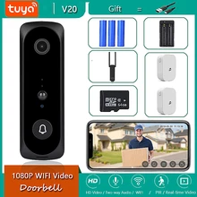 Tuya App 2MP Smart Wifi Video Deurbel Camera Visuele Intercom Met Chime Nachtzicht Ip Deurbel Draadloze Home Security camera
