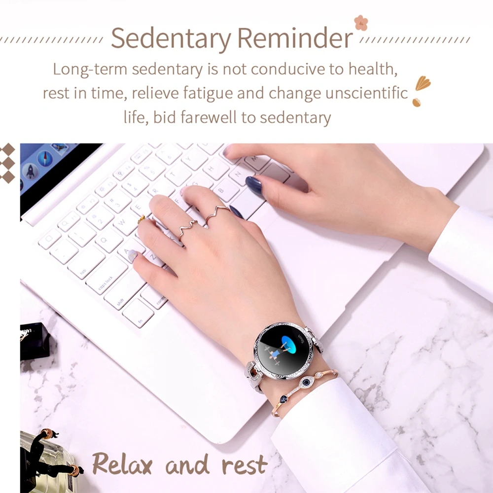 2019 Fashion Women's Smart Watch Waterproof Wearable Device Heart Rate Monitor Sports Smartwatch For Women Ladies