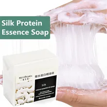 

100g Body Cleaning Wash Face Anti-Acne Brighten Skin Whitening Oil Control Moisturizing Silk Protein Essence Soap