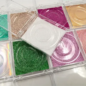 

10pcs Acrylic Eyelashes Packing Box Slip Opening Drawer Design Eyelash Storage Box Cosmetic Eyelashes Empty Case