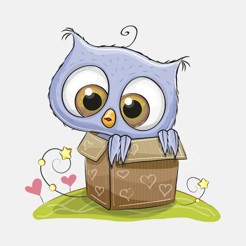 

Creative Owl Is Hiding In The Box Car Sticke Accessories Vinyl PVC 13cm*13cm Motorcycle Windshield Car Window Car Styling Decal