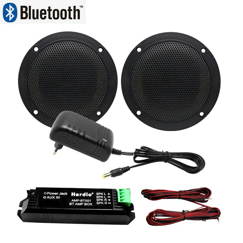 160 Вт 4 дюймовые водонепроницаемые морские Bluetooth колонки Лодка на стену