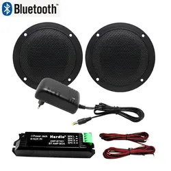 Haut parleurs Bluetooth 160W, étanche, 4 pouces, pour la Marine, montage mural, au plafond, pour salle de bain, cuisine, bateau 