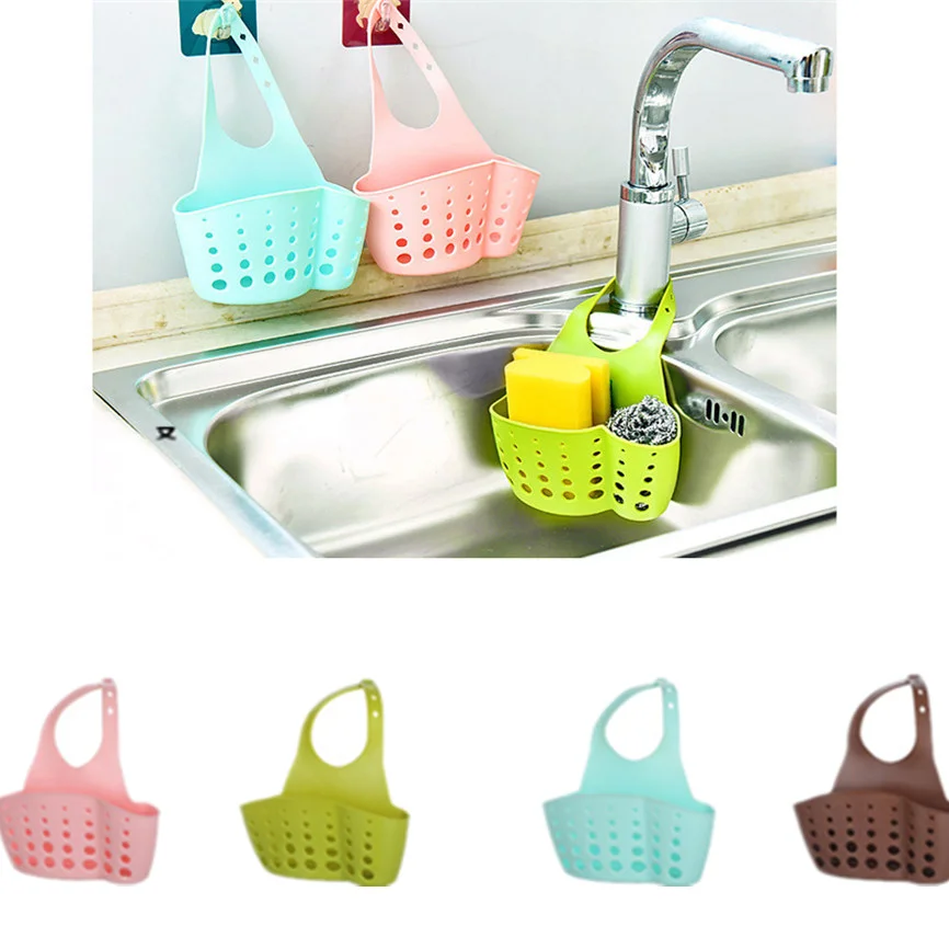Sink Shelf Soap Sponge Drain Rack Bathroom Holder Kitchen Storage Suction Cup Organizer Sink kitchen Accessories cosas de
