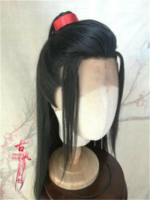 Новинка магистр дьявольского культа парик из волос для косплея Wuxian Wangji Чэнь