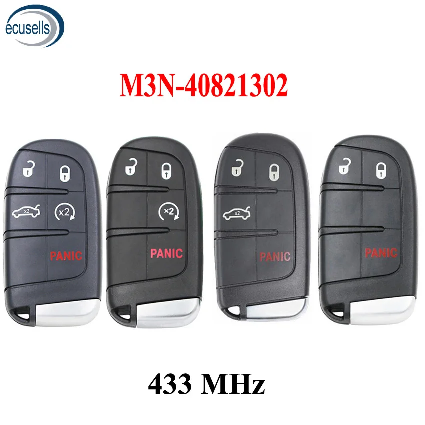 2+ 1/3+ 1/4/5 кнопки дистанционный смарт ключ-брелок 433 МГц для Fiat 500 500L 500X для Jeep Compass Renegade M3N-40821302
