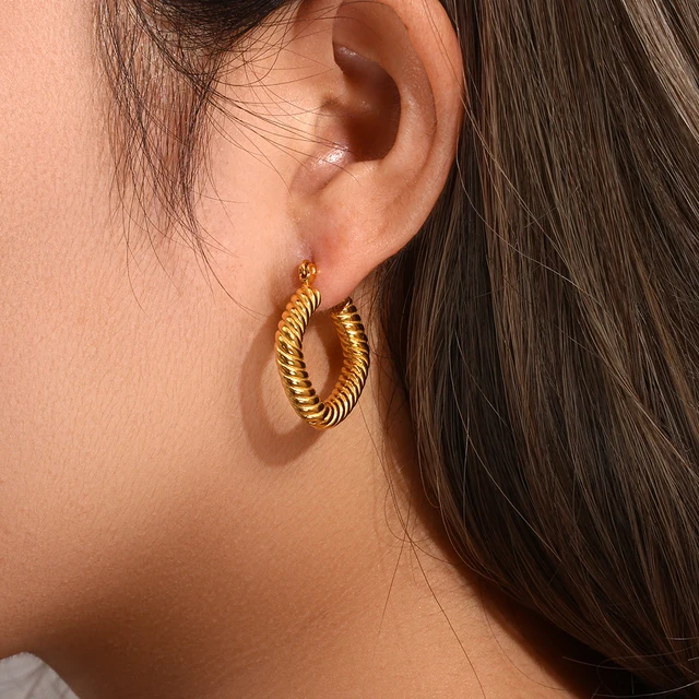 Paris Jewelry 18K イエローゴールド 人工シャンパン 感じ入る 3 