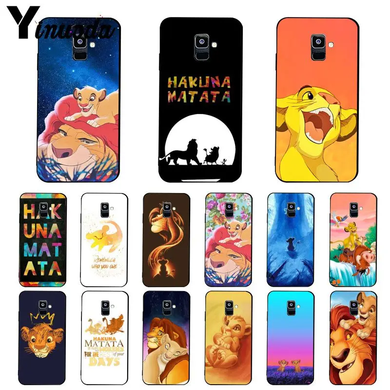 

Yinuoda Hakuna Matata Lion King Phone Case For Samsung Galaxy A7 A50 A70 A40 A20 A30 A8 A6 A8 Plus A9 2018