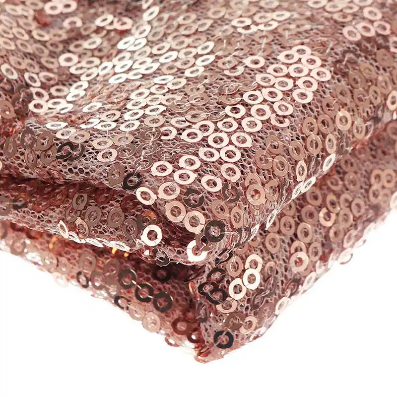 47Inch / 120cm Sparkle Round Sequin Embroidered Tablecloth Table Cover For Wedding Party Banquet Event Dining Table Cloths Cover