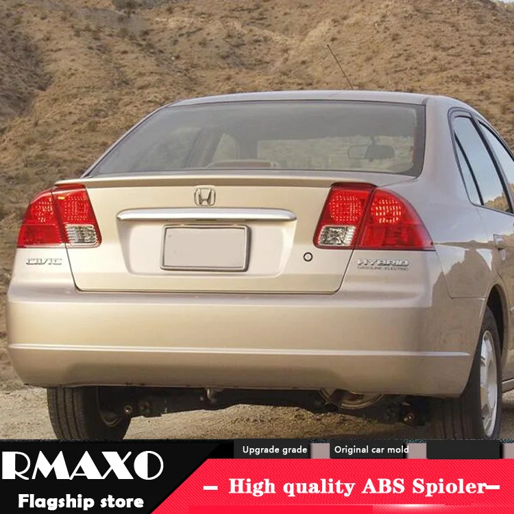 For Honda Civic Spoiler 20012004 Civic Hd High Quality Abs Material
