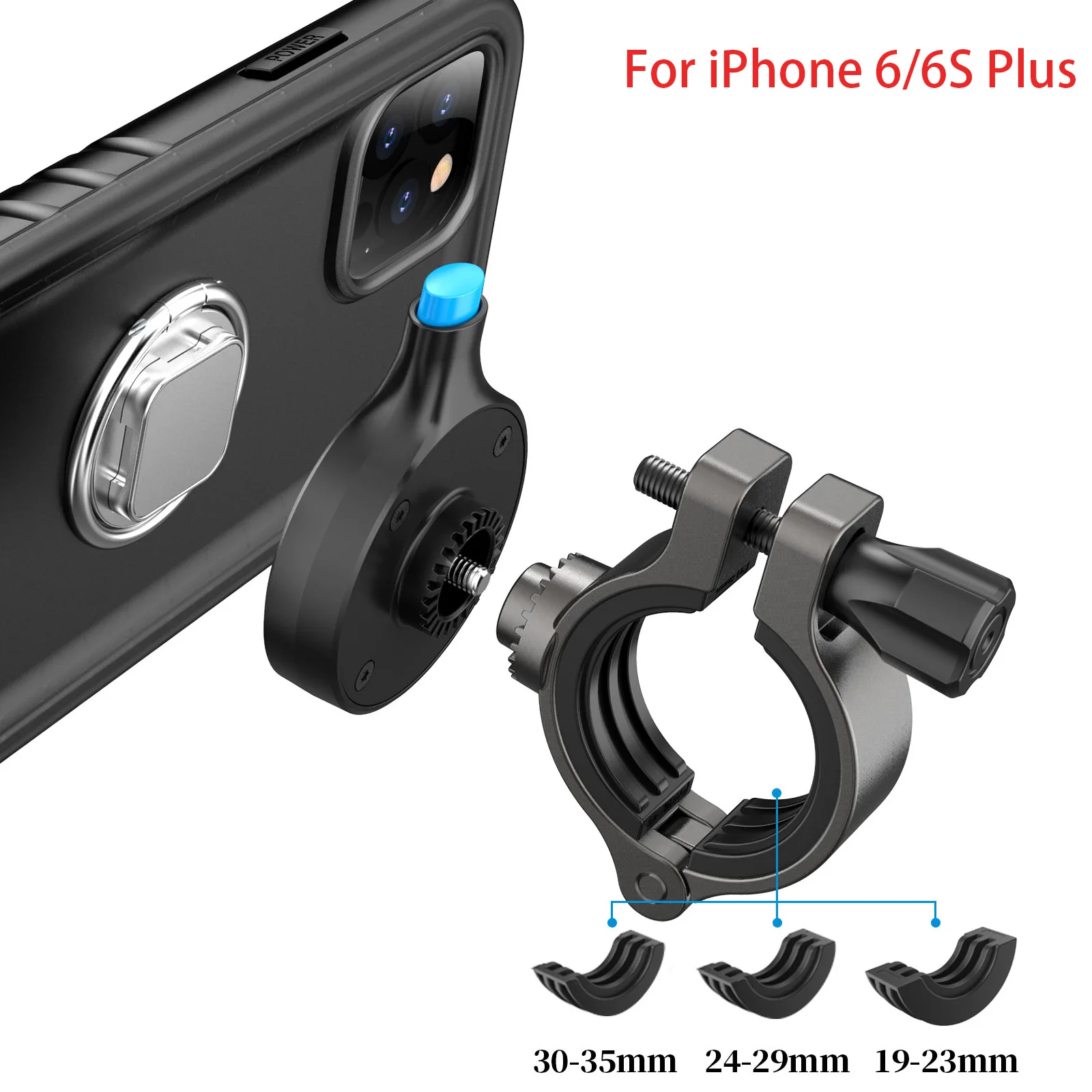 Cozycase Motorcycle Bike Bicycle Phone Holder Mount With Waterproof Case For iPhone 12 11 Pro XS Max XR 8 Plus 7 SE2020 6S Black mobile stand holder Holders & Stands