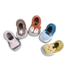 Новые стильные детские Нескользящие носки-тапочки на весну и лето 19 лет носки для маленьких детей резиновая подошва wa zi xie стерео Cartoo