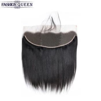 

13*4 Lace Frontal Pre Plucked Straight Human Hair With Baby Hair Lace Closure Natural Malaysian Non Remy Hair Fashion Queen