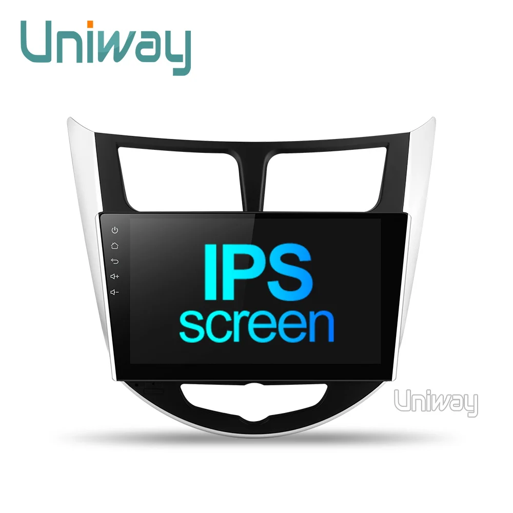 Uniway PX30 DSP 2 din android 9,0 автомобильный dvd для hyundai solaris accent verna 2011 2013 автомобильный Радио gps Навигация стерео
