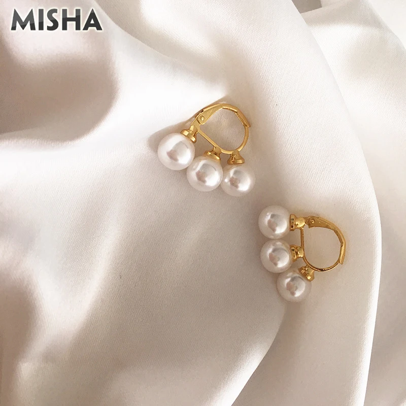 MISHA, новинка, серьги для женщин, натуральный жемчуг, серьги-кольца, лаконичные ювелирные изделия, серьги для девушек, подарки для девушек