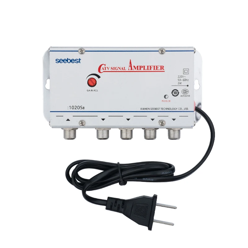 Antenna-Booster Splitter-Set Signal-Amplifier Catv-Cable Broadband 220V Home 4-Way Tv-Equipments
