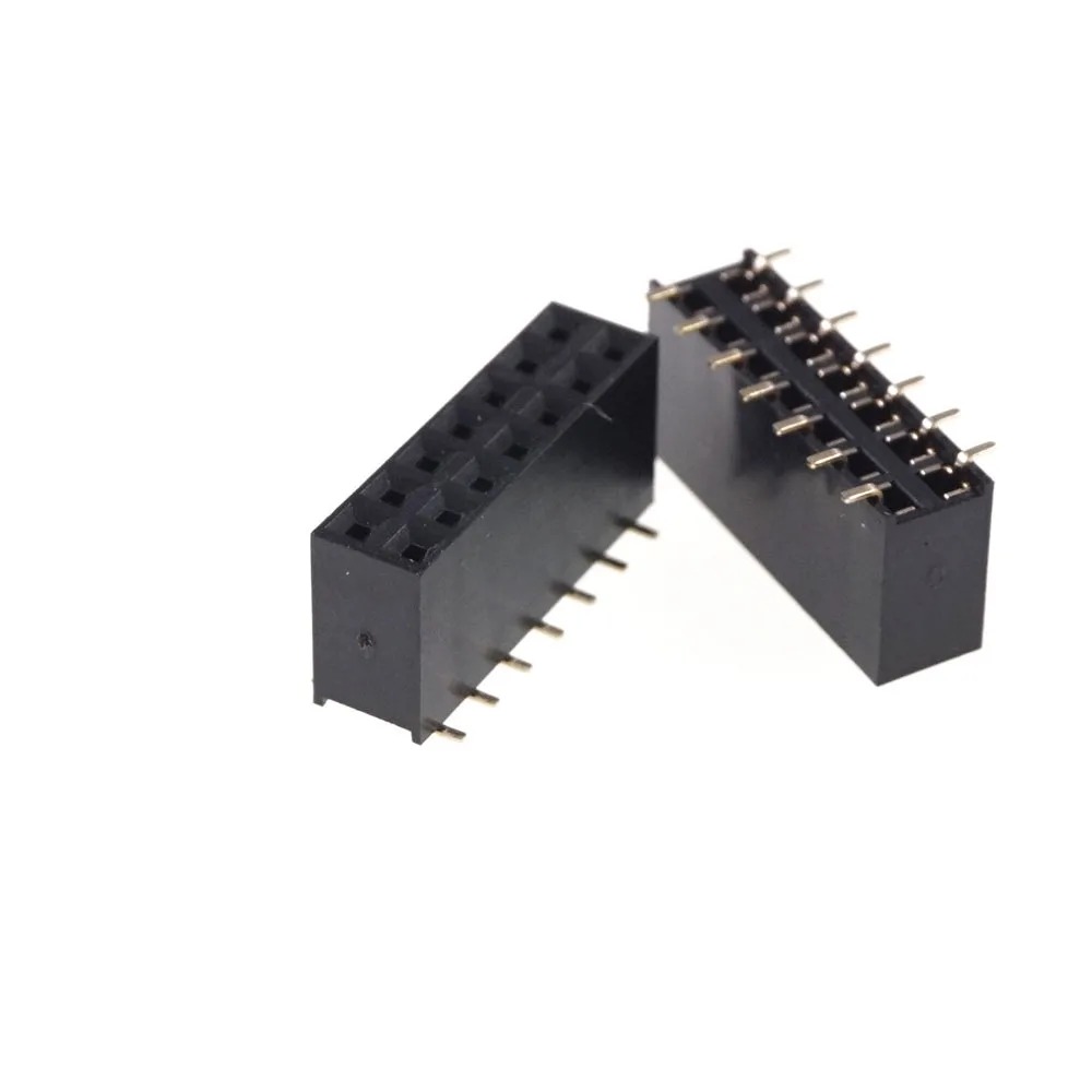 500pcs 2.54mm 2x7 14P Female Header Dual Row Pin SMT Plastic height 8.5mm PCB Socket Headers | Обустройство дома