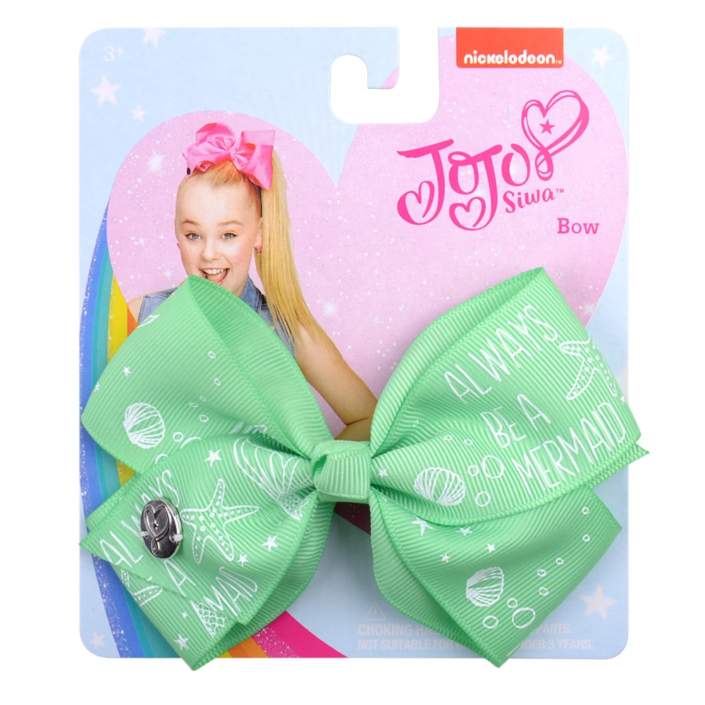 10-3 1 шт. JOJO Swia Единорог Русалка радужные бантики для волос с зажимом для маленьких девочек ленты заколки для волос головные уборы аксессуары для волос - Цвет: 10-3