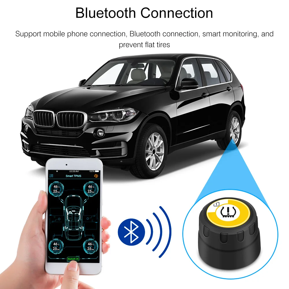 Стабильная Беспроводная связь Tpms Bluetooth мобильный телефон приложение для