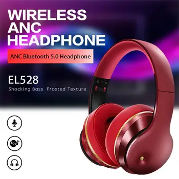 

ANC Bluetooth Headphones Foldable Noise Cancelling Wireless Headset Hifi Deep Bass Earphones With Microphone For Phones Tablets