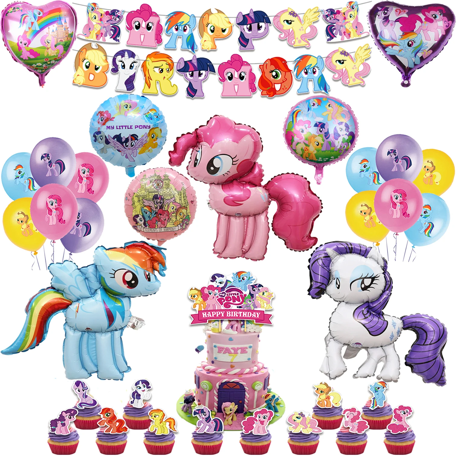 My Little Pony Happy Birthday Banner