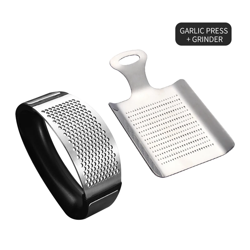 Garlic Press Grinder WORTHBUY нержавеющая сталь Чеснок Пресс ручная чесночная мельница Терка Имбирь Пресс кухонные принадлежности измельчитель чеснока дробилка - Цвет: Garlic Press Grinder