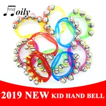 Moily ручной бубен металлический колокольчик Jingles пластмассовая погремушка мяч ударный музыкальный инструмент для KTV вечерние игрушечный бубен
