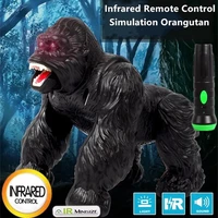 Intelligent RC Robot High Simulative Orangutan Remote Control Animal With Sound Light Effect Funny Terrifying Gorilla Toy Gifts 2