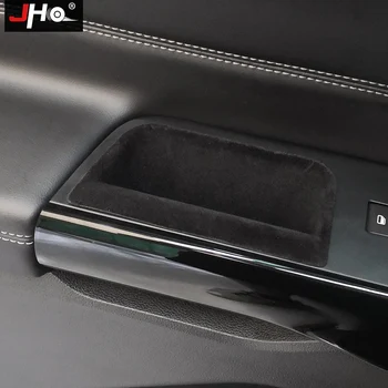 

JHO Velvet Front Rear Car Door Handle Organizer Storage Box Container Tray For Ford Explorer 2020 XLT Limited ST Accessories